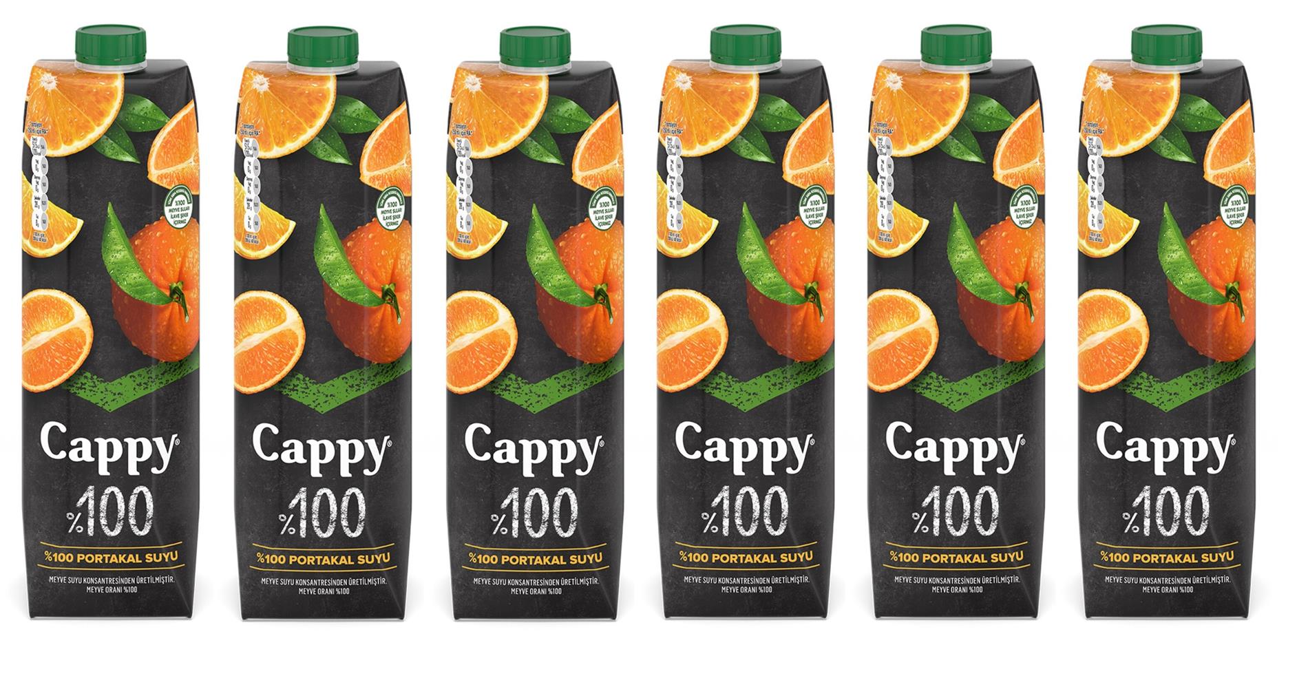 Cappy 100 Portakal Meyve Suyu 1 Lt X 6 Adet İçecek Kapıda