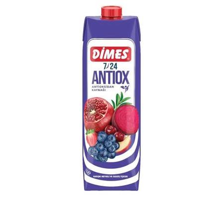 Dimes 7/24 Antiox Karışık Meyveli Ve Sebzeli İçecek 1 Lt X 6 Adet