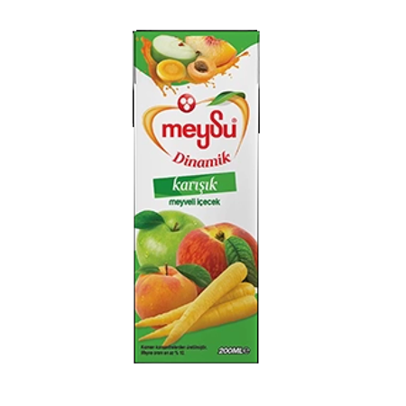 Meysu Dinamik Karışık Meyve Suyu 200 Ml X 27 Adet