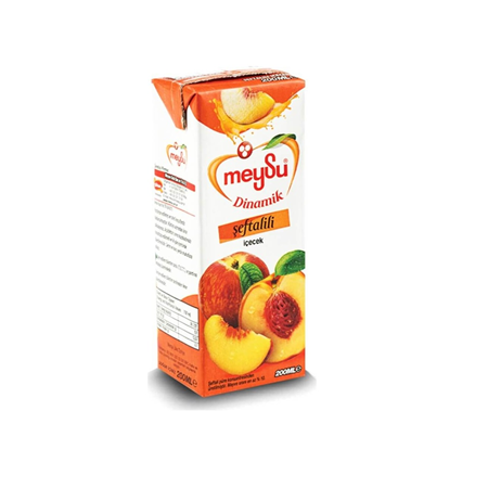 Meysu Dinamik Şeftali Meyve Suyu 200 Ml X 27 Adet