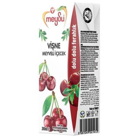 Meysu Vişne Meyveli İçecek 200 Ml X 24 Adet