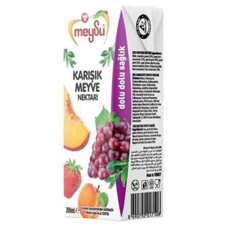 Meysu Karışık Meyve Nektarı 200 Ml X 24 Adet